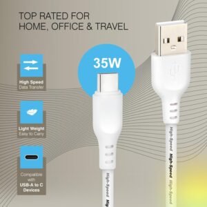 ERD USB TO C DATA CABLE 35 W 2 METER LENTH